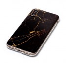 iPhone Xs/X 5,8 Deksel Marmor Svart/Gull thumbnail