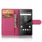 Lommebok Etui for Sony Xperia Z5 Compact Lychee Rosa thumbnail