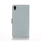 Lommebok Etui for Sony Xperia Z5 Denim Lys Blå thumbnail