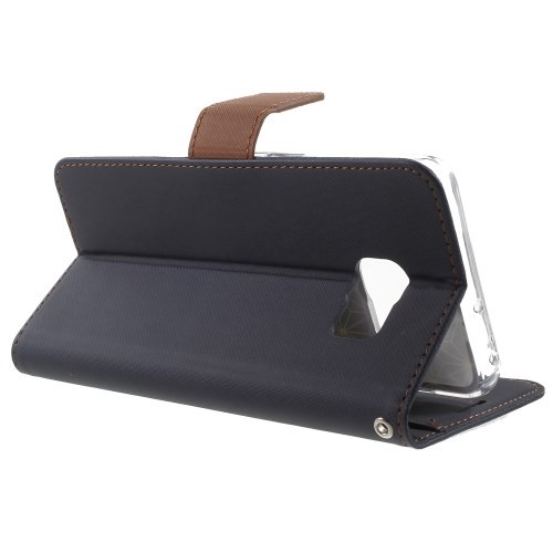 Lommebok Etui for Galaxy S6 Edge+ Roar Diary Svart