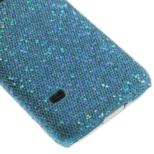 Deksel for Samsung Galaxy S5 Mini Glitter Turkis