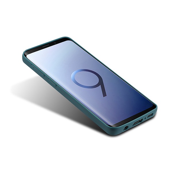 Galaxy S9 Deksel m/ 2 kortlommer LuxPocket Petroleumsblå