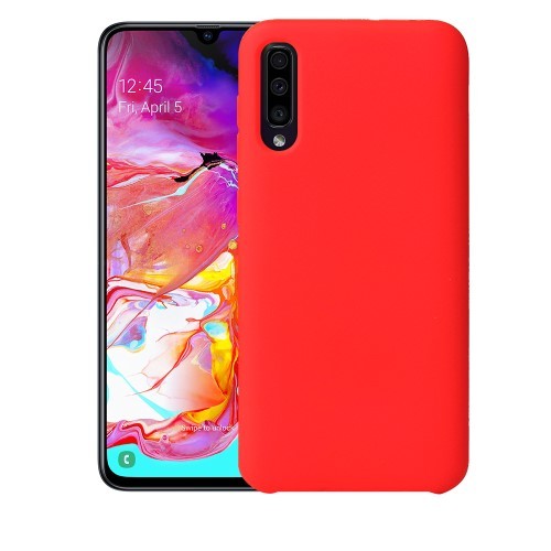 Galaxy A70 (2019) Deksel Silikon Rød