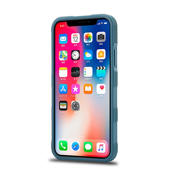 iPhone Xs / X 5,8" Deksel m/ 2 kortlommer LuxPocket Petroleumsblå