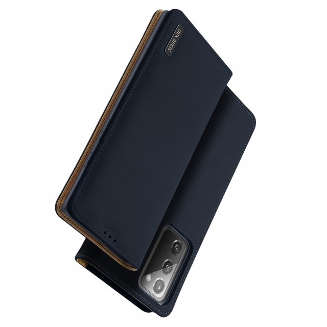 Galaxy Note 20 Lommebok Etui Genuine Lux Midnattsblå