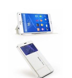 Slimbook Etui for Sony Xperia Z3 Compact Ice Hvit