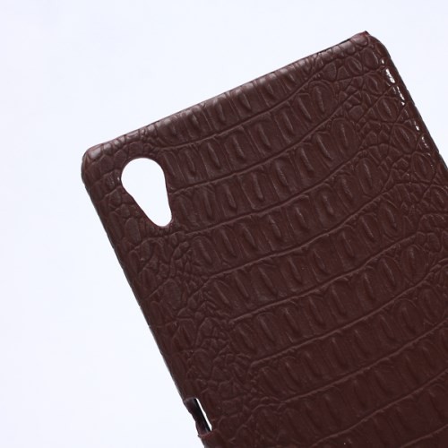 Deksel Xperia Z3+ Croco Lys Brun