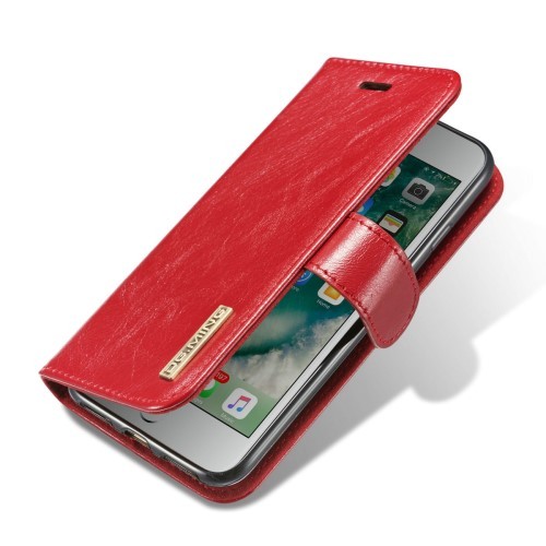 iPhone 7 4,7" /8 4,7" 2i1 Etui m/2 kortlommer Classic Slim Rød