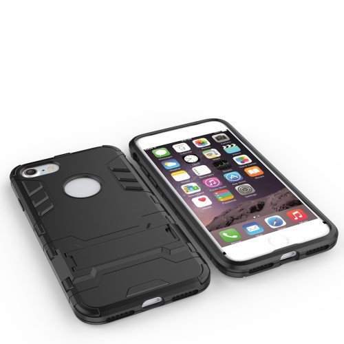 iPhone 7 4,7" Deksel Armor Case m/kickstand Svart