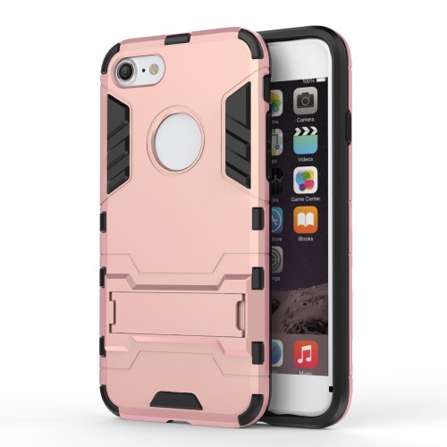 iPhone 7 4,7" Deksel Armor Case m/kickstand Rosa