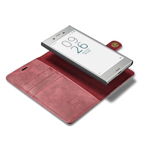 Sony Xperia XZ 2i1 Etui m/3 kortlommer Classic Rød