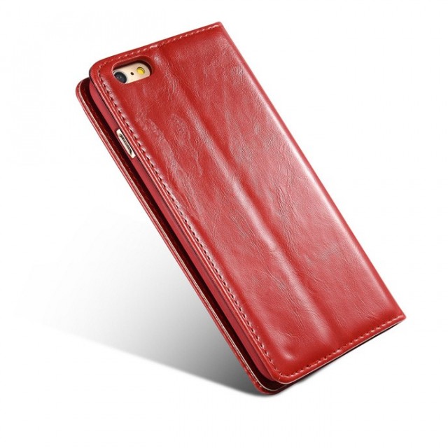 iPhone 6 Pluss/6s Pluss 5,5" Klassisk Etui m/1 kortlomme Rød