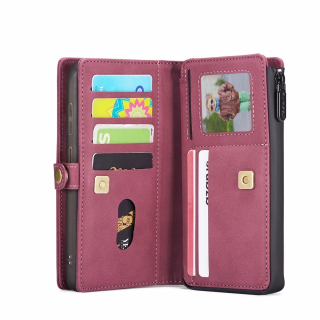 Galaxy S20 2i1 Lommebok Etui m/ 10 kortlommer Rød