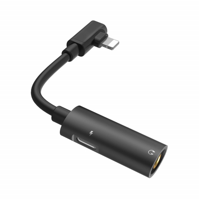 USB Type-C 2i1 Adapter / Splitter - med 3.5 mm port Hoco Svart