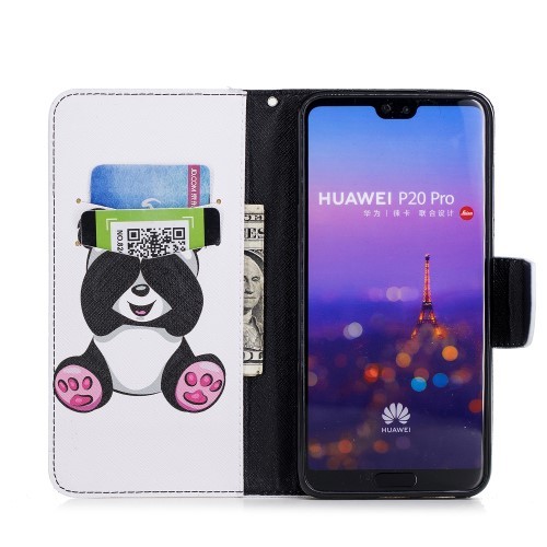 Huawei P30 Lommebok Etui Art Cute Panda