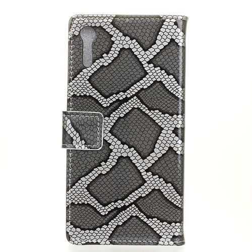 Lommebok Etui for Sony Xperia ZX Snake Grå