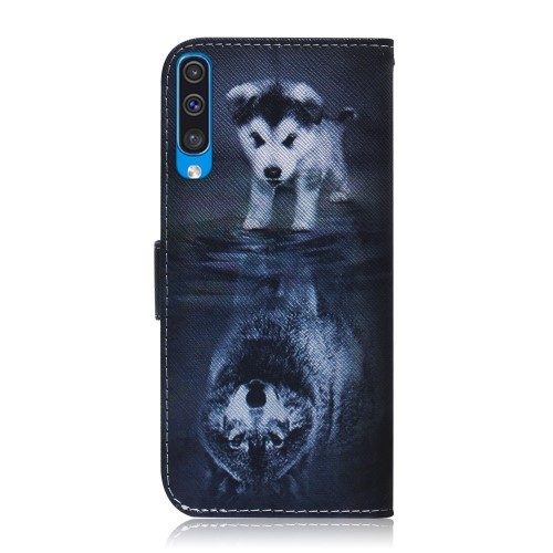 Galaxy A50 (2019) Lommebok Etui Puppy Wolf
