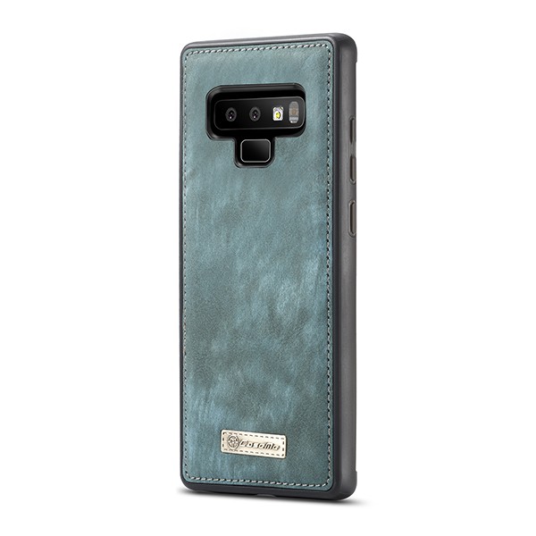 Galaxy Note 9 2i1 Etui m/multikortlommer av lær Petroleumsblå
