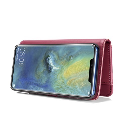 Huawei Mate 20 Pro 2i1 Etui m/3 kortlommer Classic Lux Rød