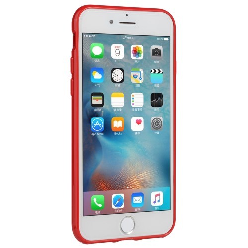 iPhone 7 4,7" / iPhone 8 4,7" Deksel Marmor Rød