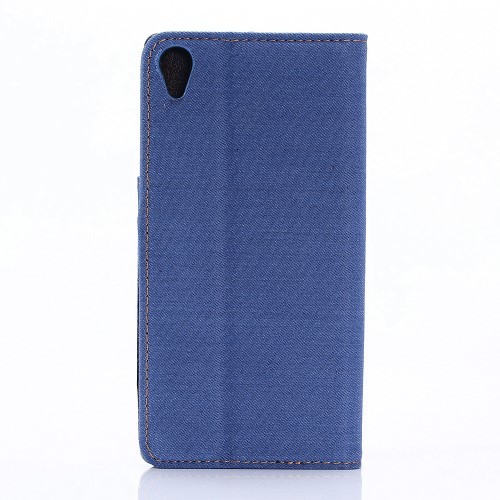 Etui for Sony Xperia X Performance Denim Pocket Lys Blå