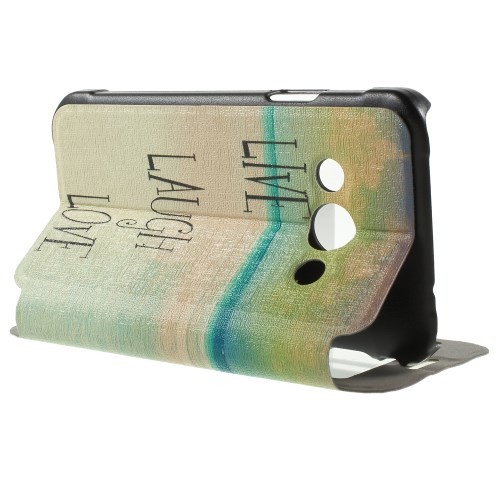 Slimbook Etui m/skjermvindu for Galaxy Xcover 3 Live Laugh Love