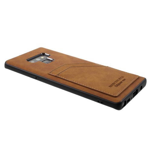 Galaxy Note 9 Deksel m/ 2 kortlommer Ingefærbrun