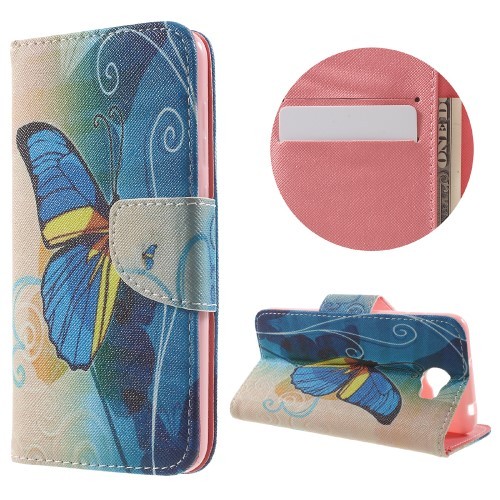 Lommebok Etui for Huawei YII (Y2) Art Blue Butterfly