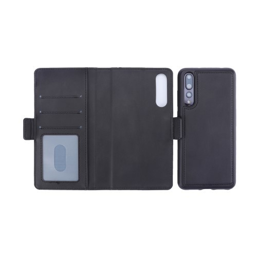 Huawei P20 Pro 2i1 Etui m/3 kortlommer Bok Etui Svart