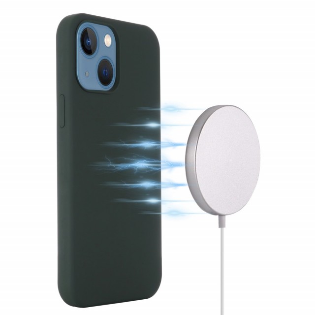 iPhone 13 6,1 Deksel SoftCase for MagSafe Mørk Grønn