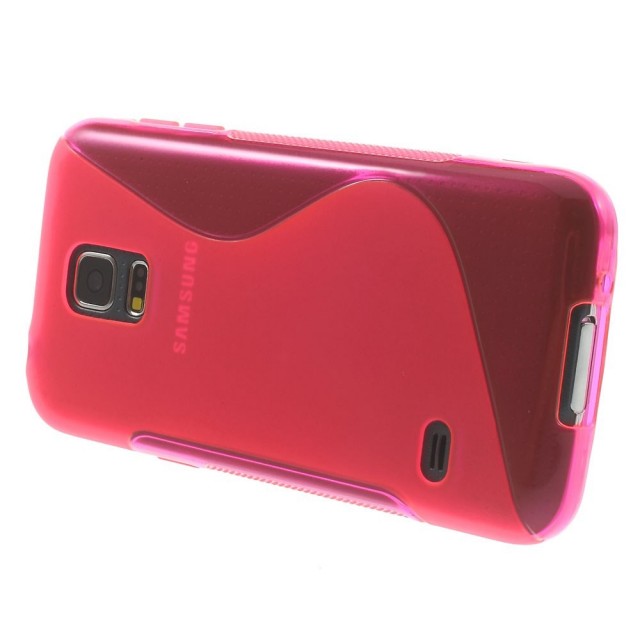 Deksel for Samsung Galaxy S5 Mini S-line Rosa