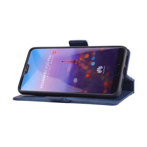 Huawei P20 Pro 2i1 Etui m/3 kortlommer Bok Etui Blå