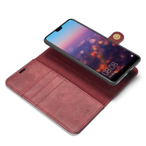 Huawei P20 Pro 2i1 Etui m/3 kortlommer Classic Rød