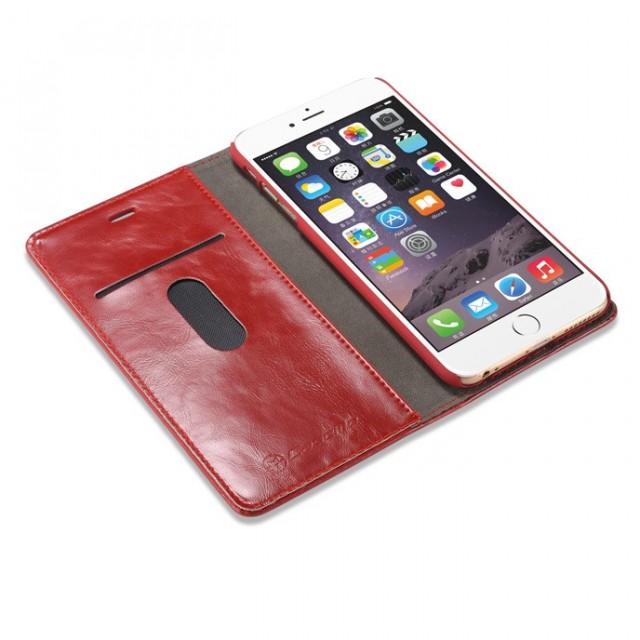 iPhone 6/6s 4,7" Klassisk Etui m/1 kortlomme Rød