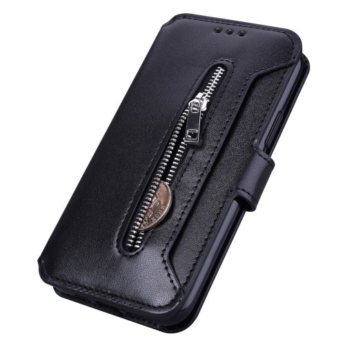 iPhone 11 Pro 5,8" Lommebok Etui Zipper Svart