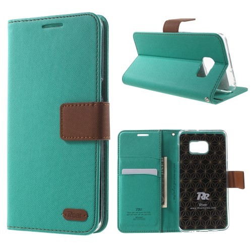 Lommebok Etui for Galaxy S6 Edge+ Roar Diary Grønn