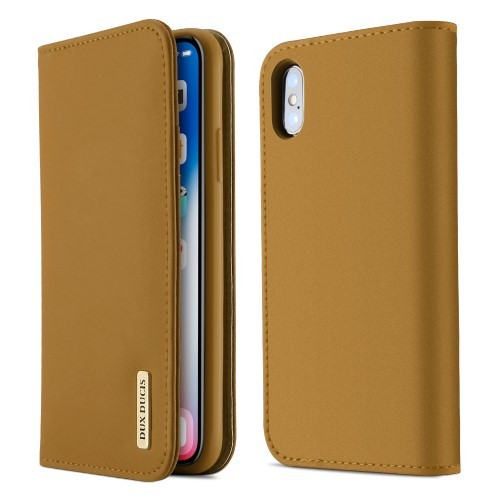 iPhone Xs/X 5,8 Lommebok Etui Genuine Lux Ingefærbrun