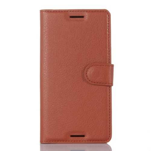 Lommebok Etui for Sony Xperia X Lychee Brun