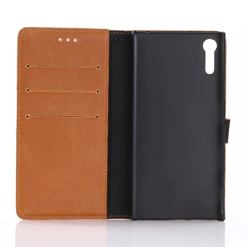 Lommebok Etui for Sony Xperia ZX Classic Lys Brun
