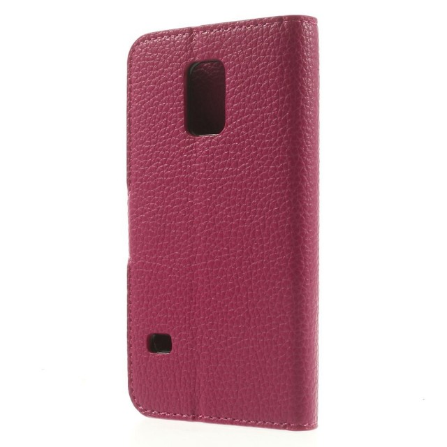 Lommebok Etui for Samsung Galaxy S5 Mini Classic Rosa