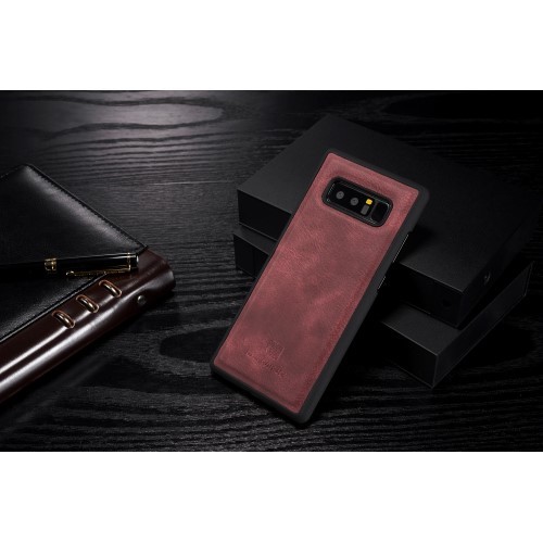 Galaxy Note 8 2i1 Etui m/3 kortlommer Classic Rød