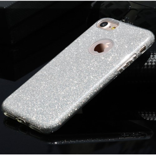iPhone 7 4,7" Deksel Glitter Silver