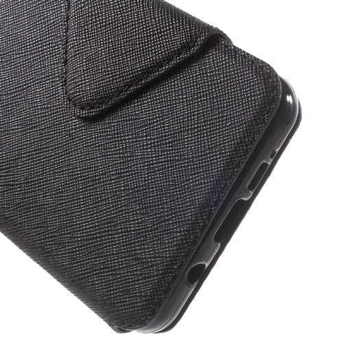 Slimbook Etui for Galaxy A5 2016 Roar m/Skjermvindu Svart