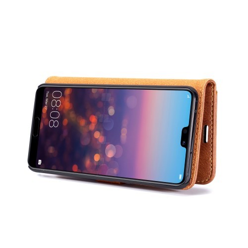 Huawei P20 Pro 2i1 Etui m/3 kortlommer Classic Ingefær(brun)