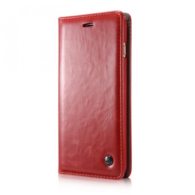 iPhone 7 Pluss 5,5" Klassisk Etui m/1 kortlomme Rød