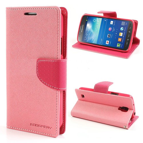 Lommebok Etui for Samsung Galaxy S5 (G900) Lys Rosa