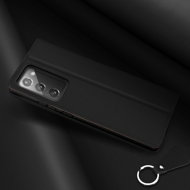 Galaxy Note 20 Lommebok Etui Genuine Lux Svart