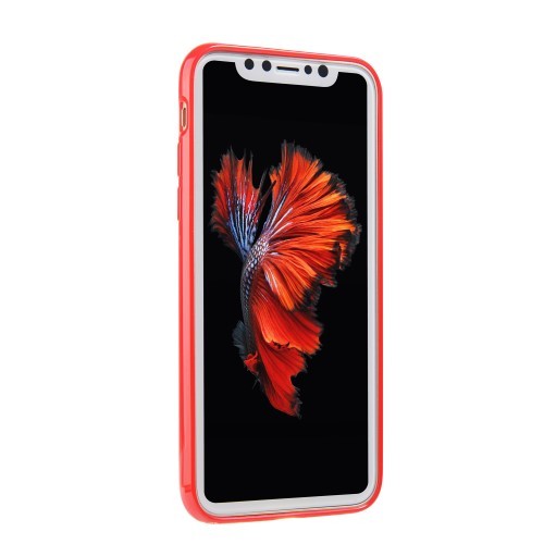 iPhone Xs/X 5,8 Deksel Marmor Rød