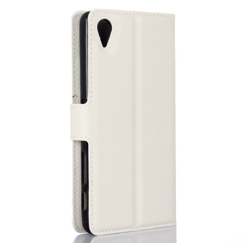 Lommebok Etui for Sony Xperia X Lychee Hvit