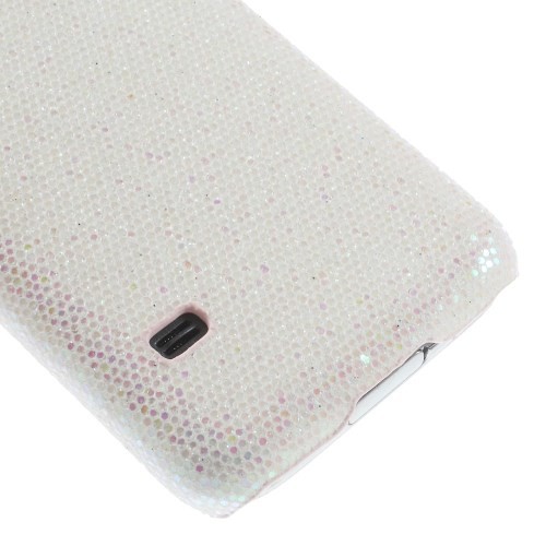Deksel for Samsung Galaxy S5 Mini Glitter Hvit
